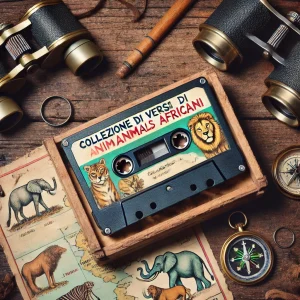 Musicassetta “Collezione di versi di animali africani” – Edizione da ascolto selvaggio
