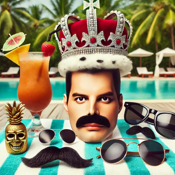 Set “Baffi + Corona” – Freddie Mercury tropical edition