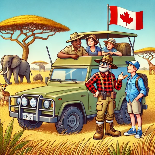 Safari con guida canadese – Esplorazione gentile con accento del Nord.