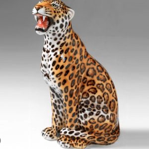 Statua di Giaguaro in Ceramica – Edizione “Re del Salotto”